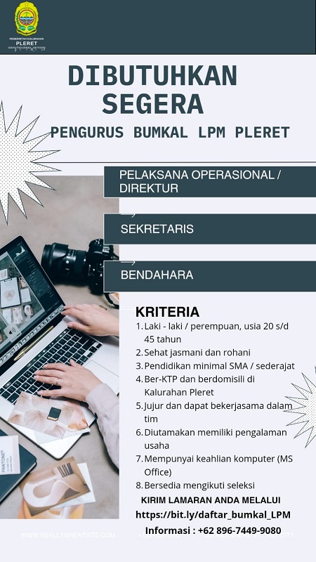 Open Recruitment BUMKAL Pleret !! 